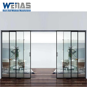 Système parfait sans <span class=keywords><strong>rail</strong></span> inférieur <span class=keywords><strong>Porte</strong></span> <span class=keywords><strong>coulissante</strong></span> à cloison intérieure en aluminium à cadre mince - Product Image 6