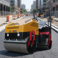 Compacteur à rouleaux vibrants pour asphalte, norme d'émission Euro 5, 3 tonnes, autoporté, à double tambour