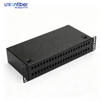 Panneau de brassage fibre optique 48 ports 2U SC, 19 pouces, pour montage en rack 2U, compatible avec les systèmes de rack de serveur standard