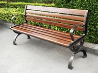 Banc et pieds de chaise de jardin en fonte de fer, résistants aux UV et ignifuges, pour usage extérieur dans les jardins, parcs et hôpitaux