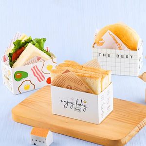Boîte d'emballage carrée en papier kraft jetable, écologique, recyclable, imperméable, avec logo personnalisé, pour pâtisserie, desserts, sushis, aliments pour animaux de compagnie - Product Image 5