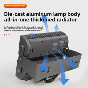 Projecteur LED RGB Rectangulaire 500W en Aluminium pour Bâtiments, Étanche IP66, Contrôle DMX512, 40000 Lumens, <span class=keywords><strong>Scène</strong></span> Nocturne - Product Image 6