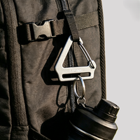 Sangle tactique en alliage d'aluminium de 25 mm pour sac à dos, boucle de fixation rapide standard intégrée, moulée et sablée