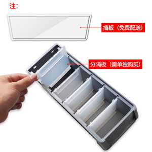 Rectangular <b>Plastic</b> Parts Divider <b>Box</b> With Compartments <b>Stacking</b> Storage Bin For Tools Accessories Office Organizing - Product Image 3