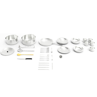 Outils de cuisine ensemble d'ustensiles de cuisine TYPE B article n ° 06933 ensemble d'ustensiles de cuisine en acier inoxydable