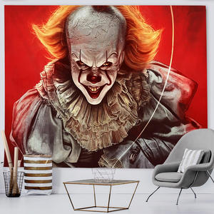 Tapiz de Pared con Estampado de la <span class=keywords><strong>Película</strong></span> de Terror T-Terrifier 3, Decoración de Pared con Buda Indio, Decoración Hippie <span class=keywords><strong>Bohemia</strong></span> de Brujería, Manta Decorativa - Product Image 2