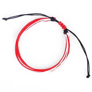 2021 Vriendschap Tibetaanse Boeddhistische Handgemaakte Knopen Gevlochten Armband Armbanden Voor Vrouwen Mannen Verstelbare Kleurrijke Touw Armband - Product Image 2