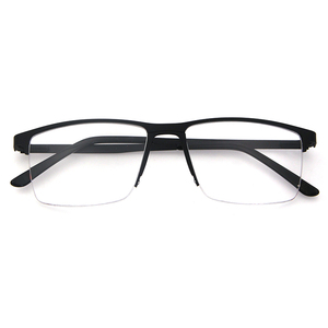 Kim Loại Thép Không Gỉ Khung Cảnh Tượng Cho Người Đàn Ông Vogue Khung Quang Trung Quốc Nửa Vành Kính Vuông - Product Image 5