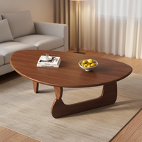 Table basse japonaise en bois massif de forme extraterrestre pour salon et balcon, table triangulaire moderne de luxe simple, OEM