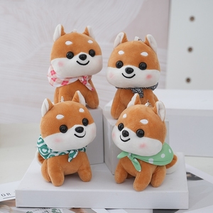 Kawaii cachorro amarillo Shiba Inu perro de peluche juguetes llaveros Peluches <span class=keywords><strong>Mini</strong></span> perro de peluche para niños juguetes de Navidad garra máquina juguetes de peluche - Product Image 1