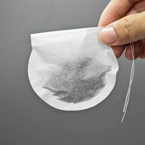 Hot bán cấp thực phẩm dây kéo Teabags giấy rỗng túi trà hình tròn bagged trà rỗng bột giấy gỗ túi lọc - Product Image 4