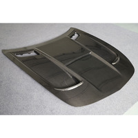 Capot de capot en fibre de carbone sèche de style série noire de pièces automobiles pour Mercedes Benz AMG GT GTS Kit de carrosserie de capot en carbone