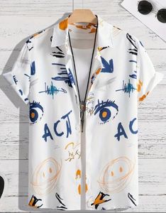 เสื้อเชิ้ตชายหาดลำลองพิมพ์ลายแฟชั่นแขนสั้นสำหรับผู้ชาย - Product Image 1