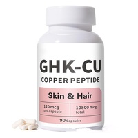 Capsules de peptides de cuivre GHK-Cu, meilleur prix, capsules de peptides de cuivre bleu GHK-CU