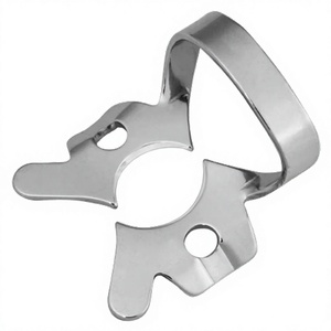 Pince à barrage en caoutchouc 204 en acier inoxydable, manuelle, pour isolation endodontique dentaire pédiatrique (dents primaires) et adulte (prémolaires), certifiée CE 5 - Product Image 1