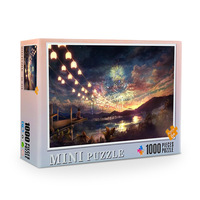 Puzzle créatif de 1000 micro-pièces en papier, motif floral Van Gogh, format de poche, cadeau de voyage, jouet éducatif