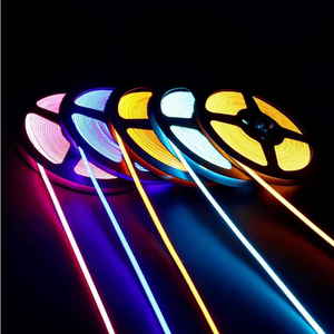 Siêu mỏng 3mm COB LED Strip ánh sáng 5V 12V 24V màu linh hoạt Ribbon cho phòng trang trí xe Dimmer Đèn nền - Product Image 2