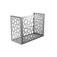 Cache-climatiseur en aluminium perforé de style européen avec panneau en métal découpé au laser, nouveau design, pièce pour systèmes CVC
