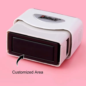 Timbro in Plastica per Ufficio 44x14mm Fotosensibile con Inchiostro in Gomma 82g per Asilo Nido e Etichettatura Vestiti Bambini - Product Image 1