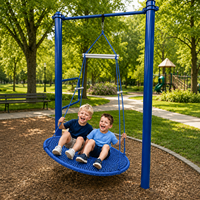 Balançoire suspendue ronde moderne Ropecube pour enfants, robuste, pour jardin, parc, aire de jeux, villa et école