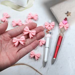 Cuentas de Silicona para Bebés, Forma de Moño, con Orificio Vertical, Masticables, Libres de BPA, de Grado Alimenticio, para Hacer Cadenas de Chupetes, Accesorios para Manualidades - Product Image 4