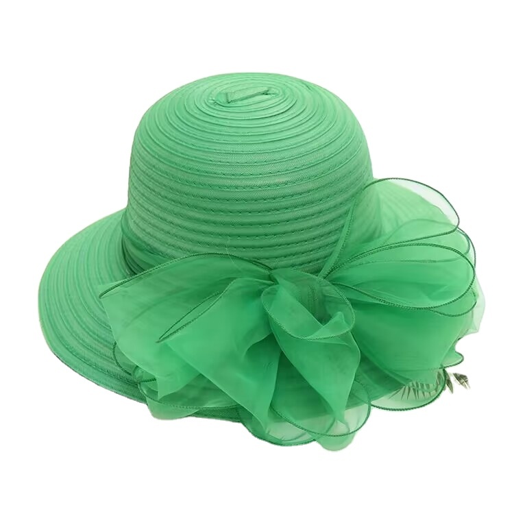 Organza Church Fascinator Wedding Tea Party Derby Hats for 