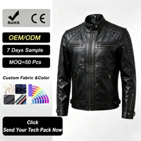 Blouson Bomber Unisexe en Cuir Véritable Formel Imperméable et Coupe-Vent Design Personnalisable Noir Vente en Gros Saison Printemps