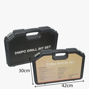 Jeu de 246 forets combinés avec étui rigide pour métal, bois, maçonnerie, béton, bricolage et outils de travail du bois - Product Image 3