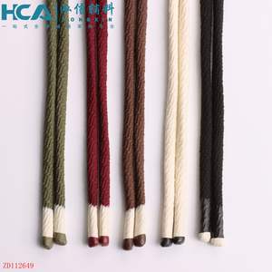 Cordon tressé avec extrémités en silicone intégrées pour sweats à capuche tendance, vestes décontractées, sacs à dos, sacs fourre-tout, accessoires de mode - Product Image 2