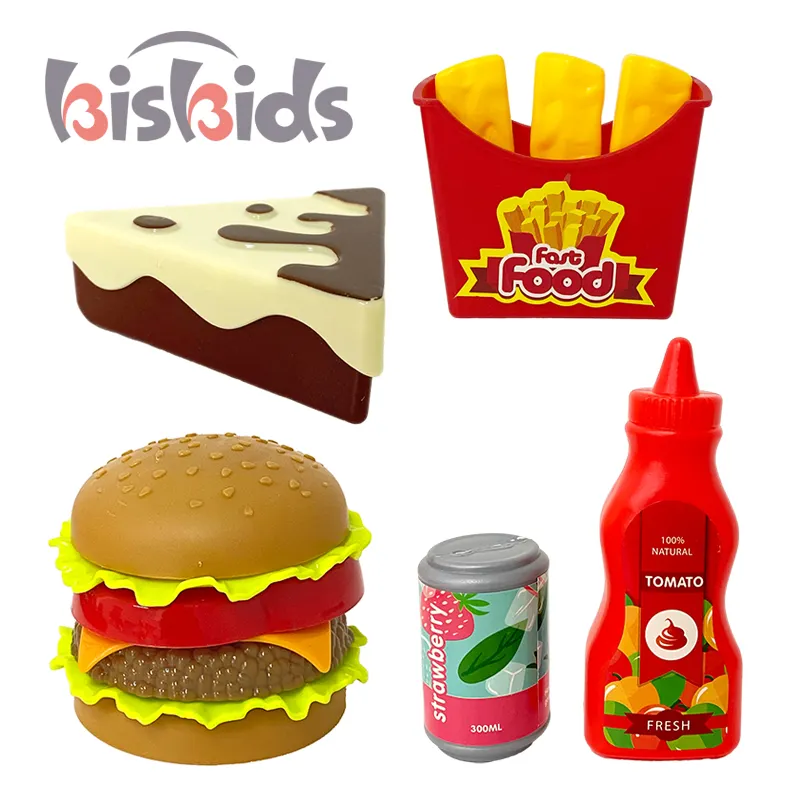 Cibo rimovibile giocattoli hamburger Combo e assortimento cibo gioco set per bambini gioco gioco set cucina