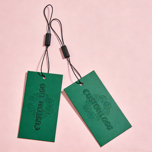 Étiquettes de vêtements en papier écologique de luxe en gros, logo personnalisé imprimé, étiquettes de vêtements pour vêtements, chaussures, sacs - Product Image 5