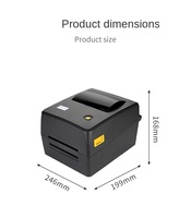 Imprimante d'étiquettes et codes-barres tout-en-un XP-TT424B avec ruban de transfert thermique pour étiquettes lavables, en stock, garantie 1 an