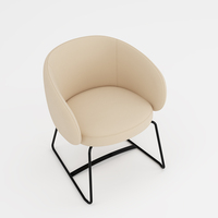 Vente directe d'usine confortable hôtel salon salon rembourré chaises de salle à manger fauteuil tissu Accent chaise longue