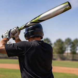 Ensemble de batte de baseball verte, 28 pouces, barillet de 2,5 pouces, léger, en alliage d'aluminium, équipement de baseball professionnel en une seule pièce - Product Image 4