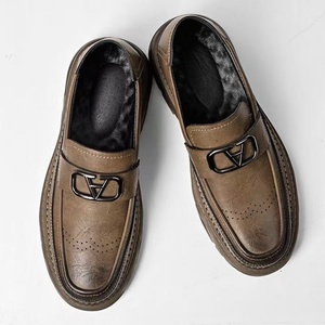 Chaussures d'affaires en cuir véritable pour hommes, toutes saisons, faites à la main, grandes tailles, à enfiler, souples, pour printemps, été, automne, stock disponible, OEM accepté - Product Image 4