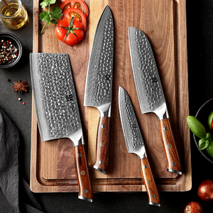4 PCS Super <strong>Sharp</strong> Kitchen Chef <strong>Knives</strong> Damascus <strong>Knife</strong> <strong>Set</strong> With Desert Iron Wood Handle - Product Image 1
