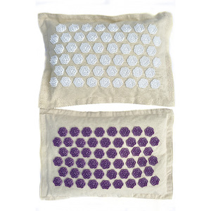 Recuperación de terapia de lino orgánico natural Juego de alfombrillas de acupresión De Almohada puntiaguda de alta calidad - Product Image 6