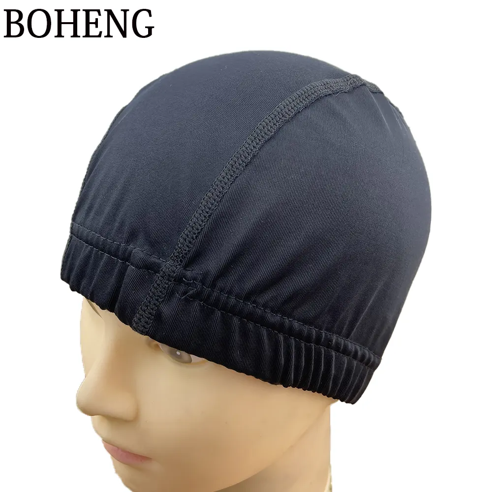 Hitam Spandex Dome Wig Caps untuk Membuat Wig Glueless Rambut Net Wig Spandex Net Elastic Dome Cap Mesh Dome Cap Rambut Ekstensi