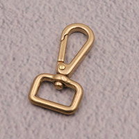 Mousqueton pivotant de luxe doré avec anneau en D, accessoires en alliage de zinc pour sacs, porte-clés, cordons et loisirs créatifs