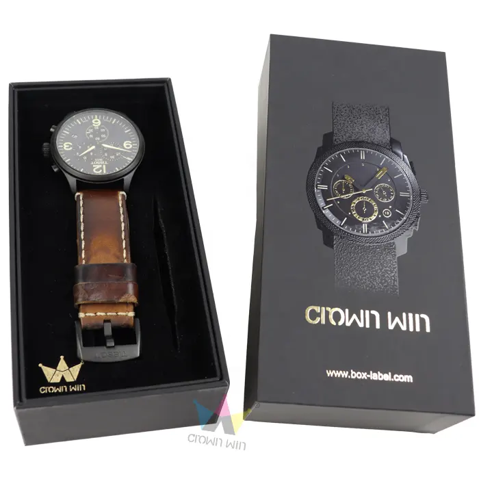 Custom Luxury กระดาษบรรจุนาฬิกาของขวัญกล่องนาฬิกากล่องบรรจุภัณฑ์สำหรับนาฬิกา
