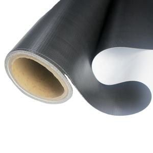 Bannière en PVC flexible noire <span class=keywords><strong>Wematch</strong></span>, dos noir, laminée à chaud, 440 g/m², colle noire, pour machine d'impression de bannières - Product Image 1