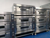 Nouveau four de boulangerie commercial à gaz et électrique en acier inoxydable robuste pour le pain, les gâteaux et les pizzas, haute productivité