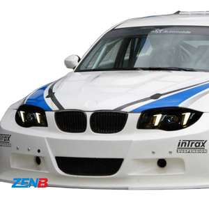 Gruppo Fari per <span class=keywords><strong>BMW</strong></span> <span class=keywords><strong>Serie</strong></span> <span class=keywords><strong>1</strong></span> 2004-2011 <span class=keywords><strong>E87</strong></span>, Modificato con Proiettore LED Laser, Luci Diurne a Forma di Dente di Lupo, Indicatori di Direzione - Product Image 5