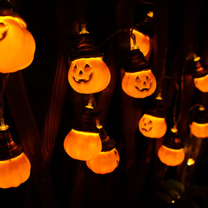 Décoration de Noël Citrouille 3D Jack-O'-Lantern Lumières LED Citrouille Guirlande Lumineuse pour Fête d'Halloween - Product Image 6
