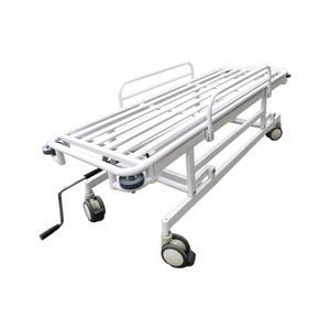 Chariot d'hôpital en acier inoxydable, hauteur réglable, 4 roulettes, XQ2014-B15, mobilier médical - Product Image 3