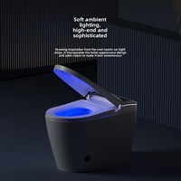 Toilette intelligente de haute technologie au design tendance avec télécommande, siège chauffant, montage au sol - Marque QiXing