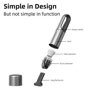 Có thể sạc lại hút mạnh mẽ xe chân không máy hút bụi máy tính để bàn di động nhà không dây cầm tay mini không dây Trọng lượng nhẹ tay - Product Image 5