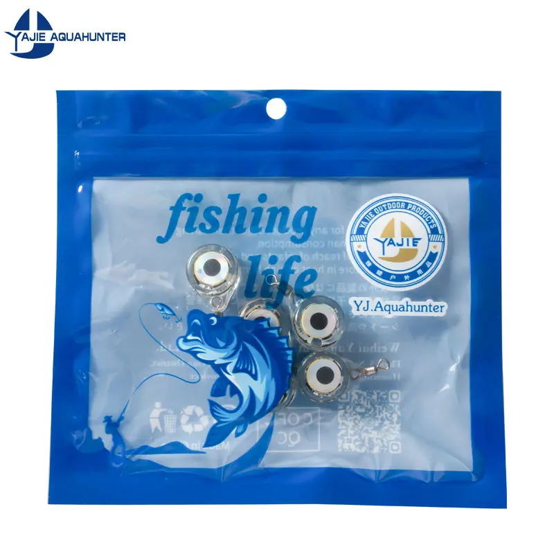 Atracción de peces submarinos LED Deep Drop calamar cebo señuelos forma de ojo de Pesca señuelo de Pesca LED conjunto de Señuelos de Pesca