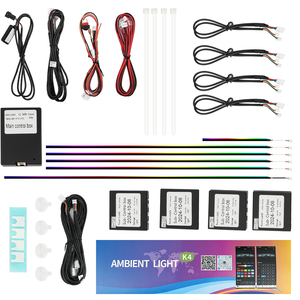 Phổ Xe Môi Trường Xung Quanh Nội Thất Ánh Sáng Giao Hưởng Acrylic Sợi Quang Trang Trí Bầu Không Khí LED Ánh Sáng Dải Kit 22/18/14/10/6 - Product Image 1