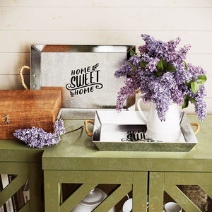 Vente chaude Galvanisé Fantaisie Plateau De Service Vente Chaude En Métal Fer À La Main Plateau De Service pour Table Basse 2024 Nouvelle Conception Bar - Product Image 3